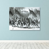 Toile Danse de Scalp de 'Sketches of Indian Warfare' (Insitu (Plancher de Bois))