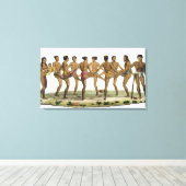 Toile Danse des Caroline Islanders, assiette 22 de 'Le (Insitu (Plancher de Bois))