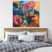 Toile Danse des Éléments (Insitu(Chambre))