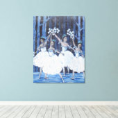 Toile Danse des flocons de neige (Insitu (Plancher de Bois))