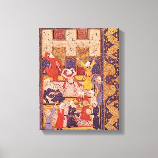 Toile Danse d'initiation, d'un livre de poèmes (Recto)