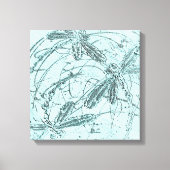 Toile Danse Douce de la Libellule Bleue (Recto)