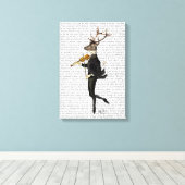 Toile Danse du cerf avec violon (Insitu (Plancher de Bois))