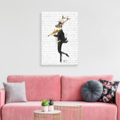 Toile Danse du cerf avec violon (Insitu(Salon))