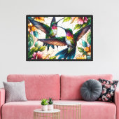 Toile Danse du colibri (Insitu(Salon))