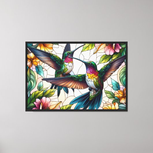 Toile Danse du colibri (Recto)