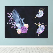 Toile Danse du Swan Ballerina (Insitu (Plancher de Bois))