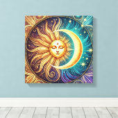 Toile Danse éternelle du soleil et de la lune (Insitu (Plancher de Bois))