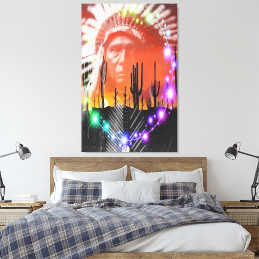 Toile Danse fantôme amérindienne (Insitu(Chambre))