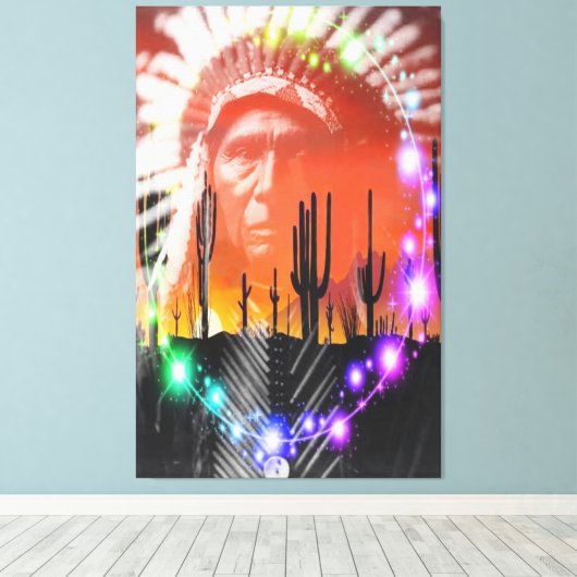 Toile Danse fantôme amérindienne (Insitu (Plancher de Bois))