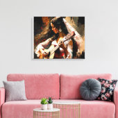 Toile Danse flamenco Gitana Moderne Flamenco Passion fil (Insitu(Salon))