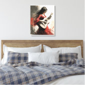 Toile Danse flamenco Gitana Moderne Flamenco Passion fil (Insitu(Chambre))