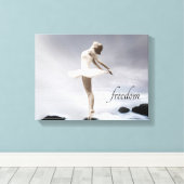 Toile Danse, Noir et Blanc, Ballet, Liberté (Insitu (Plancher de Bois))