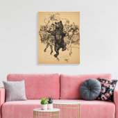 Toile Danse Ours Cirque Vintage Art (Insitu(Salon))