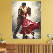 Toile Danse Romantique sous la Pluie (Insitu(Salon))