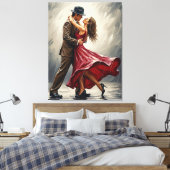 Toile Danse Romantique sous la Pluie (Insitu(Chambre))