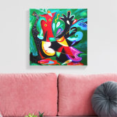 Toile Danse Taino, Art Porto Rico (Insitu(Salon))