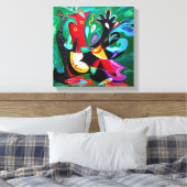 Toile Danse Taino, Art Porto Rico (Insitu(Chambre))