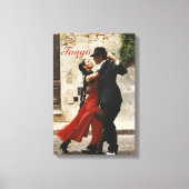 Toile Danse, Tango, Rouge, Noir, Danse Latine, (Recto)