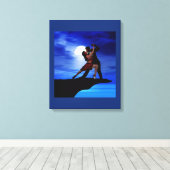 TOILE DANSER À LA LUMIÈRE DE LA LUNE (Insitu (Plancher de Bois))