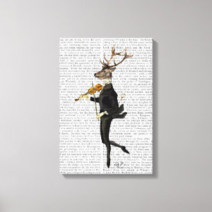 Toile Danser le cerf avec le violon