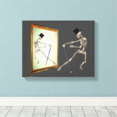 Toile Danser Le Squelette En Miroir (Insitu (Plancher de Bois))