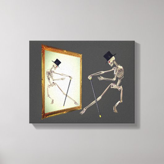Toile Danser Le Squelette En Miroir (Recto)