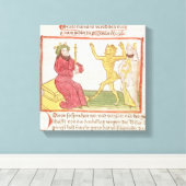 Toile Danses de croyance devant le roi Salomon (Insitu (Plancher de Bois))