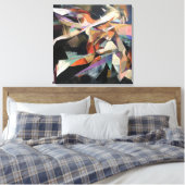 Toile Danseur Abstrait en mouvement dynamique (Insitu(Chambre))