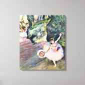 Toile Danseur avec un bouquet de fleurs d'Edgar Degas (Recto)