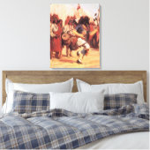 Toile Danseur Buffalo des Amérindiens vintages par Cassi (Insitu(Chambre))