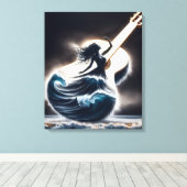 Toile Danseur de vague à la guitare (Insitu (Plancher de Bois))