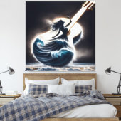 Toile Danseur De Vague En Guitare (Insitu(Chambre))