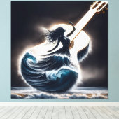 Toile Danseur De Vague En Guitare (Insitu (Plancher de Bois))