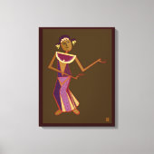 Toile Danseur thaïlandais - dame (Recto)