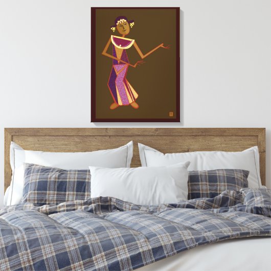 Toile Danseur thaïlandais - dame (Insitu(Chambre))