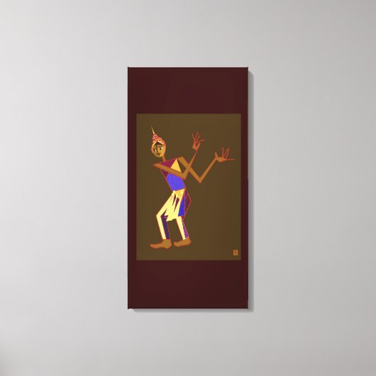 Toile Danseur thaïlandais - homme (Recto)
