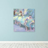 Toile Danseurs de ballet dans les ailes par Edgar Degas (Insitu (Plancher de Bois))