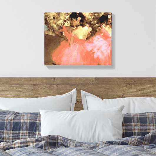 Toile Danseurs en rose par Degas Wrapped Canvas (Insitu(Chambre))
