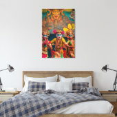 Toile Danseurs masqués de Bali indonésien (Insitu(Chambre))