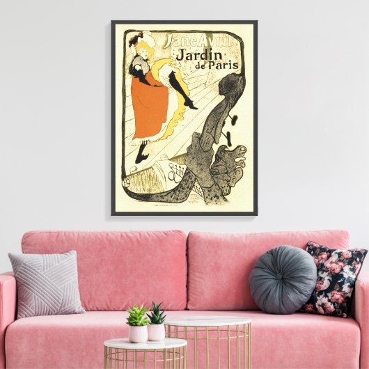 Toile Danseuse Art Nouveau Jane Avril par Toulouse Lautr (Insitu(Salon))