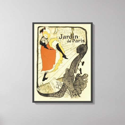 Toile Danseuse Art Nouveau Jane Avril par Toulouse Lautr (Recto)