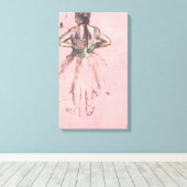 Toile Danseuse de dos, mains sur les hanches par Edgar D (Insitu (Plancher de Bois))