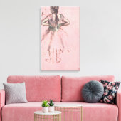 Toile Danseuse de dos, mains sur les hanches par Edgar D (Insitu(Salon))