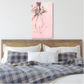 Toile Danseuse de dos, mains sur les hanches par Edgar D (Insitu(Chambre))
