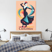 Toile Danseuse flamenco Thunder_Cove (Insitu(Chambre))
