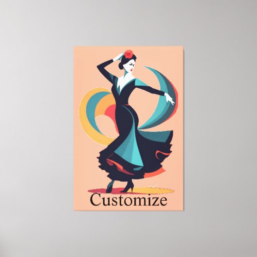 Toile Danseuse flamenco Thunder_Cove (Recto)