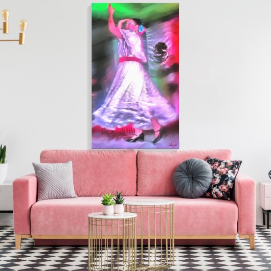 Toile Danseuse mexicaine 0175 Canvas Art Imprimer (Insitu(Salon))