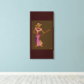 Toile Danseuse thaïlandaise - dame (Insitu (Plancher de Bois))