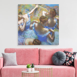 Toile Danseuses bleues de ballet d'art vintage Edgar Deg